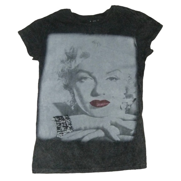 Hollywood Legends Marilyn Monroe Tee Shirt Bleached Distressed Studded Grunge XL - Picture 1 of 6